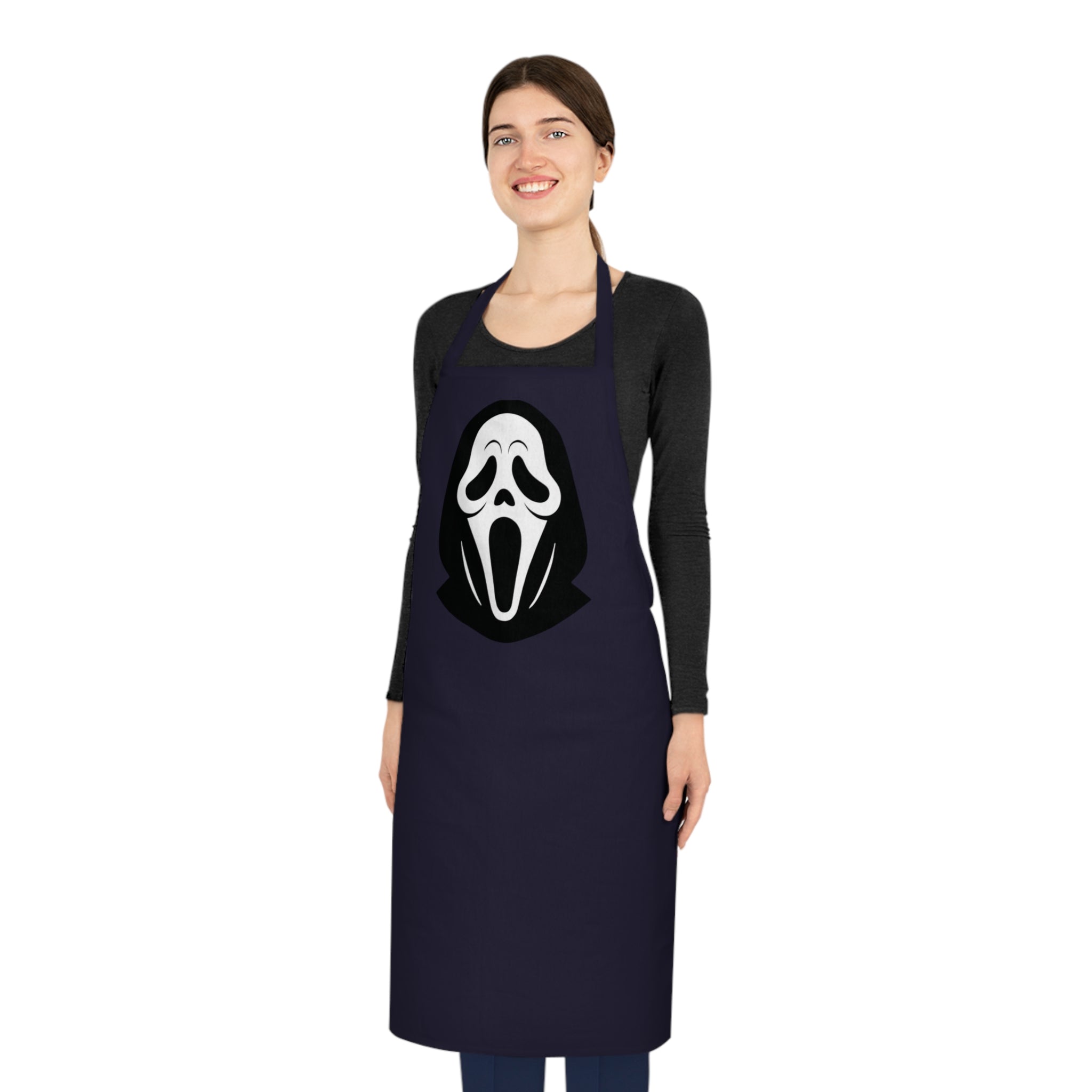 Scream Mask Cotton Apron – Halloween Horror Chef Apron