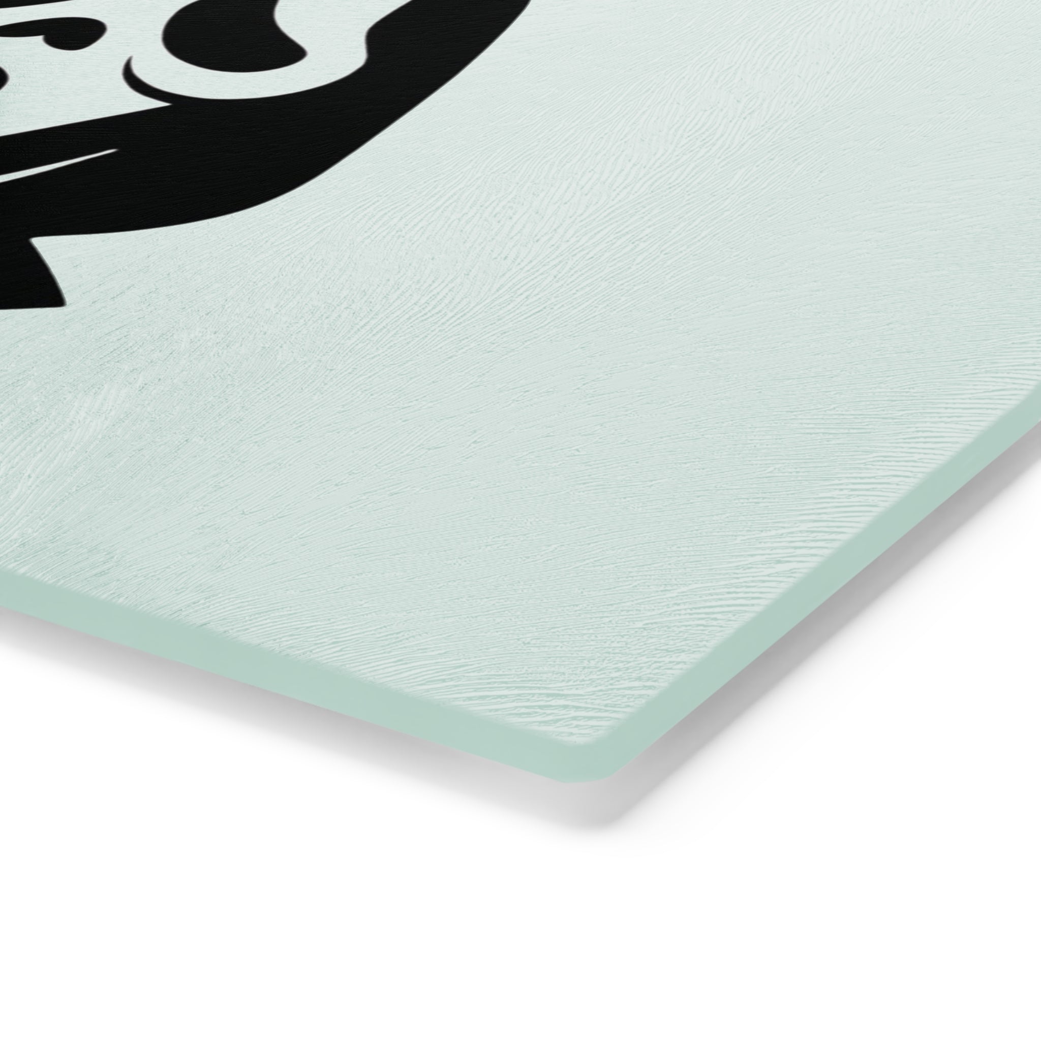 Scream Mask Glass Cutting Board — Halloween Horror Decorative Prep Board