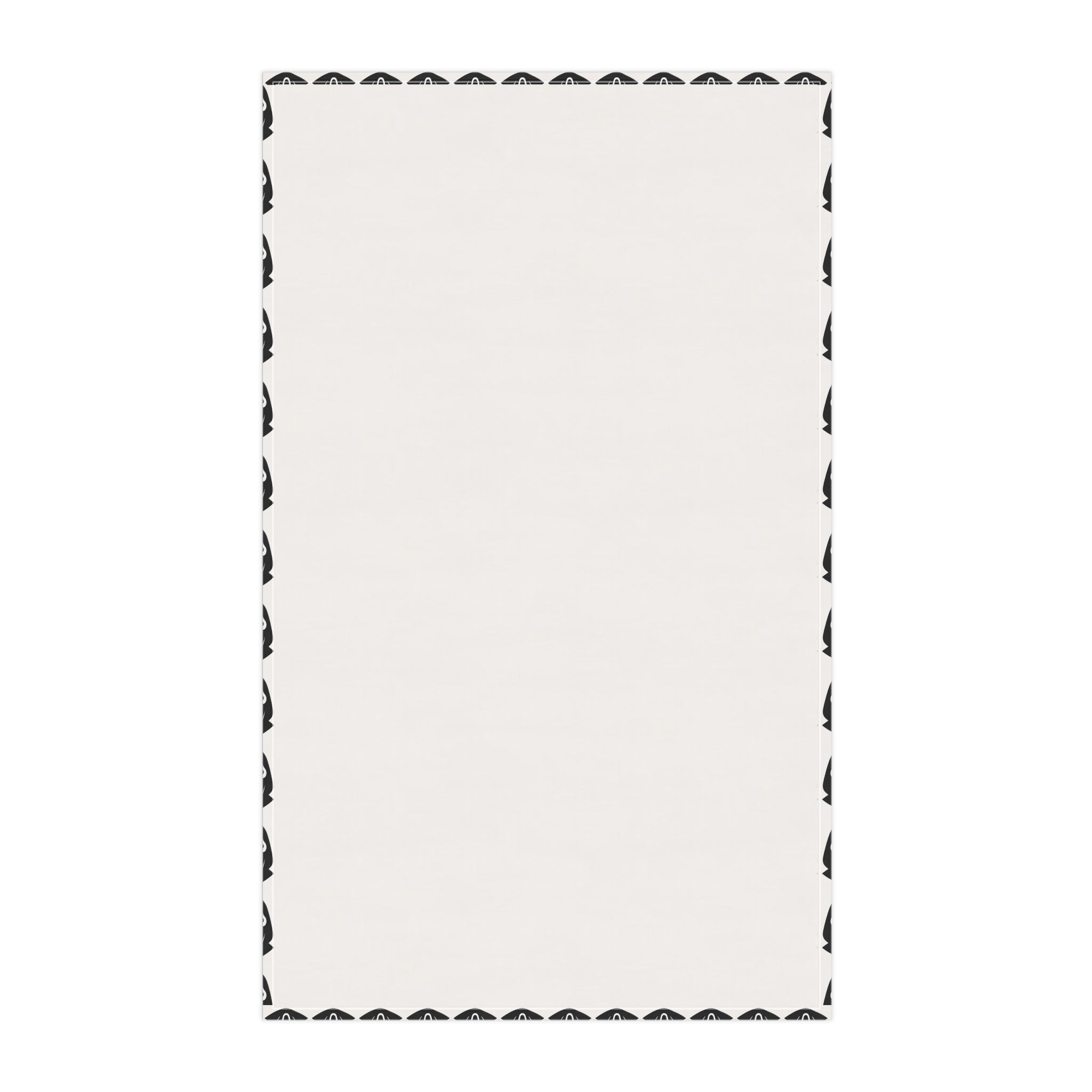 Spooky Scream Mask Pattern Tea Towel — Halloween Kitchen Decor