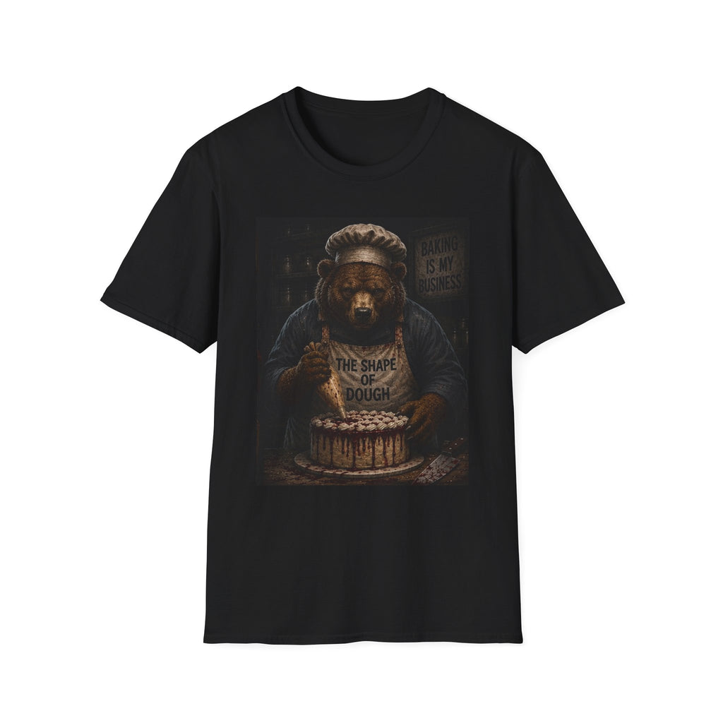 Bear Baker T-Shirt — "Baking Is My Business" Vintage Bear Chef Graphic Tee