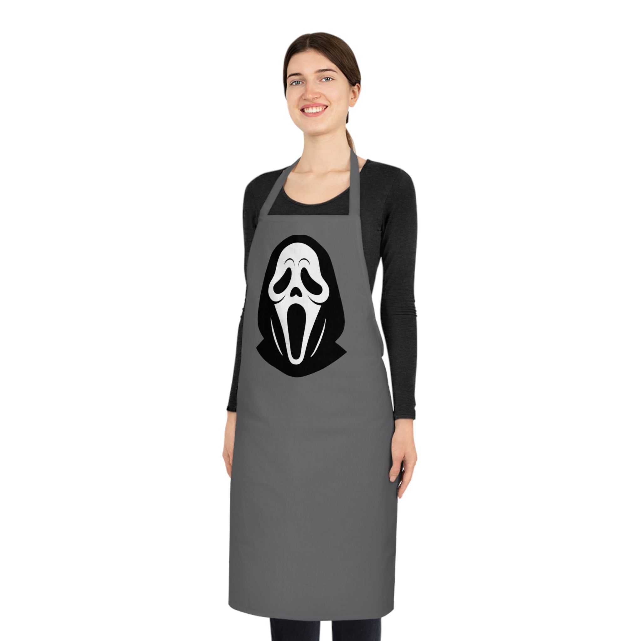 Scream Mask Cotton Apron – Halloween Horror Chef Apron