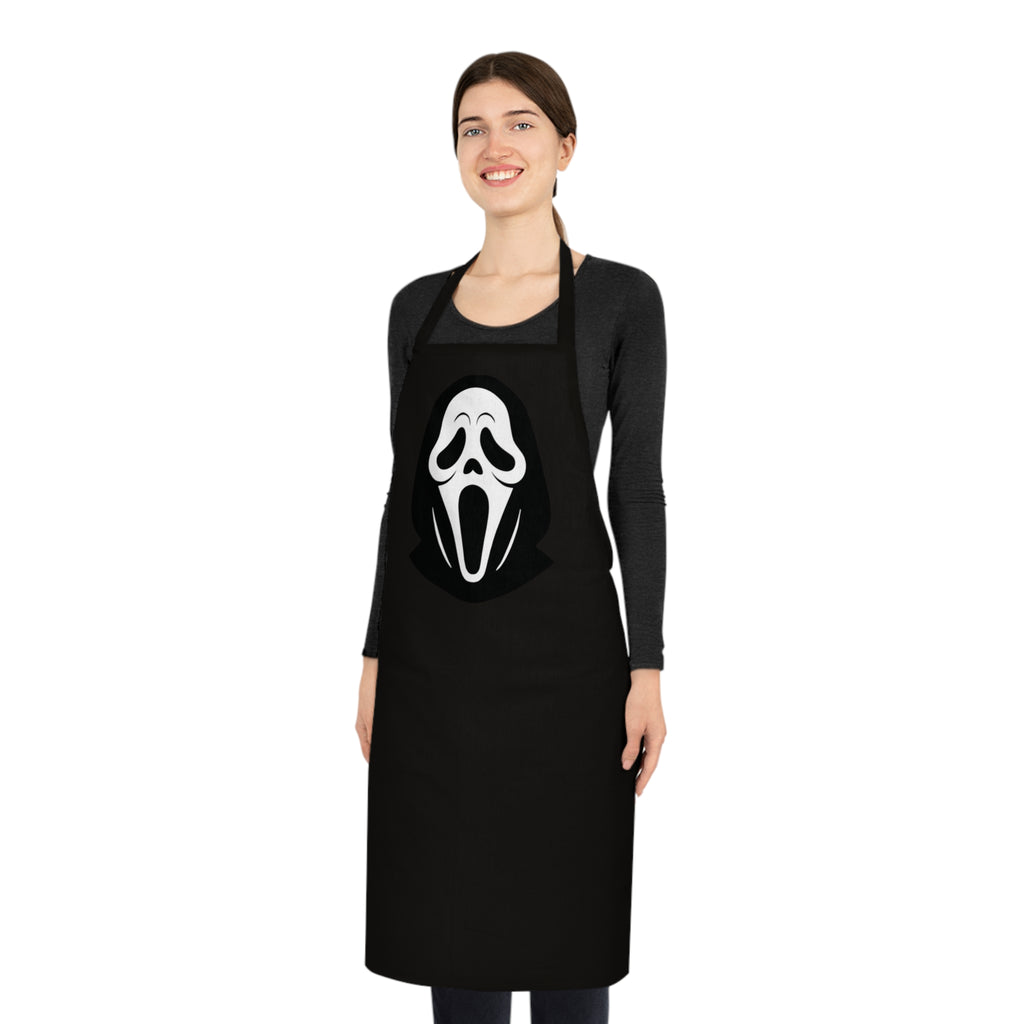 Scream Mask Cotton Apron – Halloween Horror Chef Apron