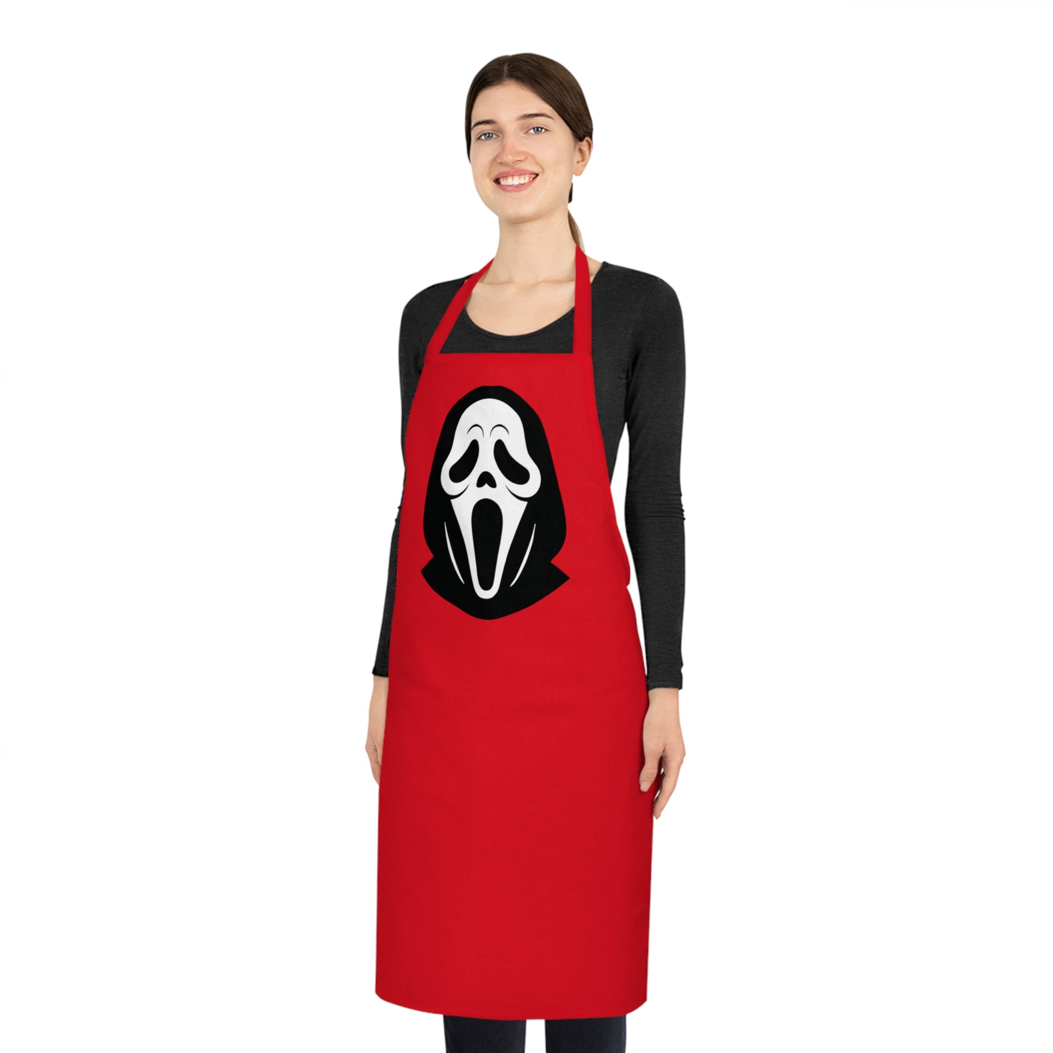 Scream Mask Cotton Apron – Halloween Horror Chef Apron