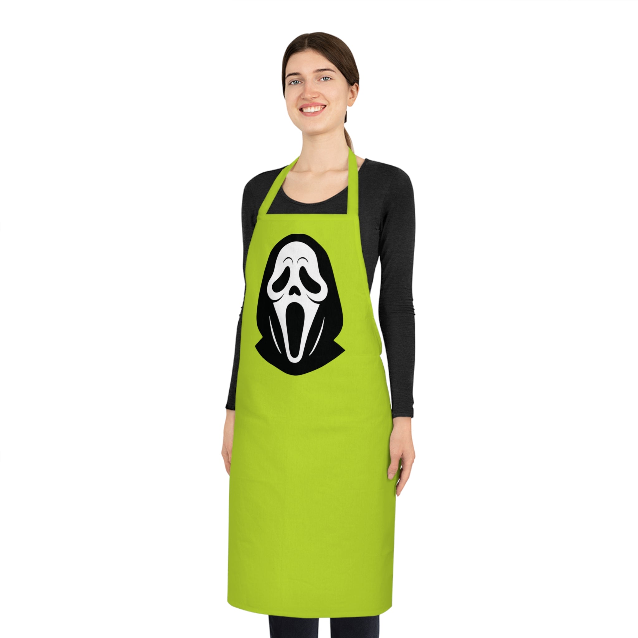 Scream Mask Cotton Apron – Halloween Horror Chef Apron