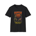Pumpkin Head Halloween T-Shirt — Scary Jack-o'-Lantern Graphic Tee
