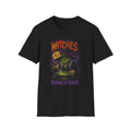 Witches Brewing Up Trouble T-Shirt — Vintage Halloween Witch Graphic