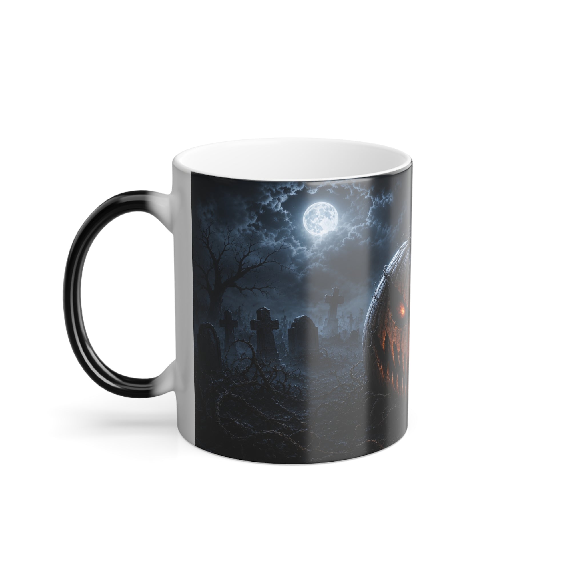 Halloween Color-Changing Mug — Glowing Jack-O'-Lantern (11 oz)