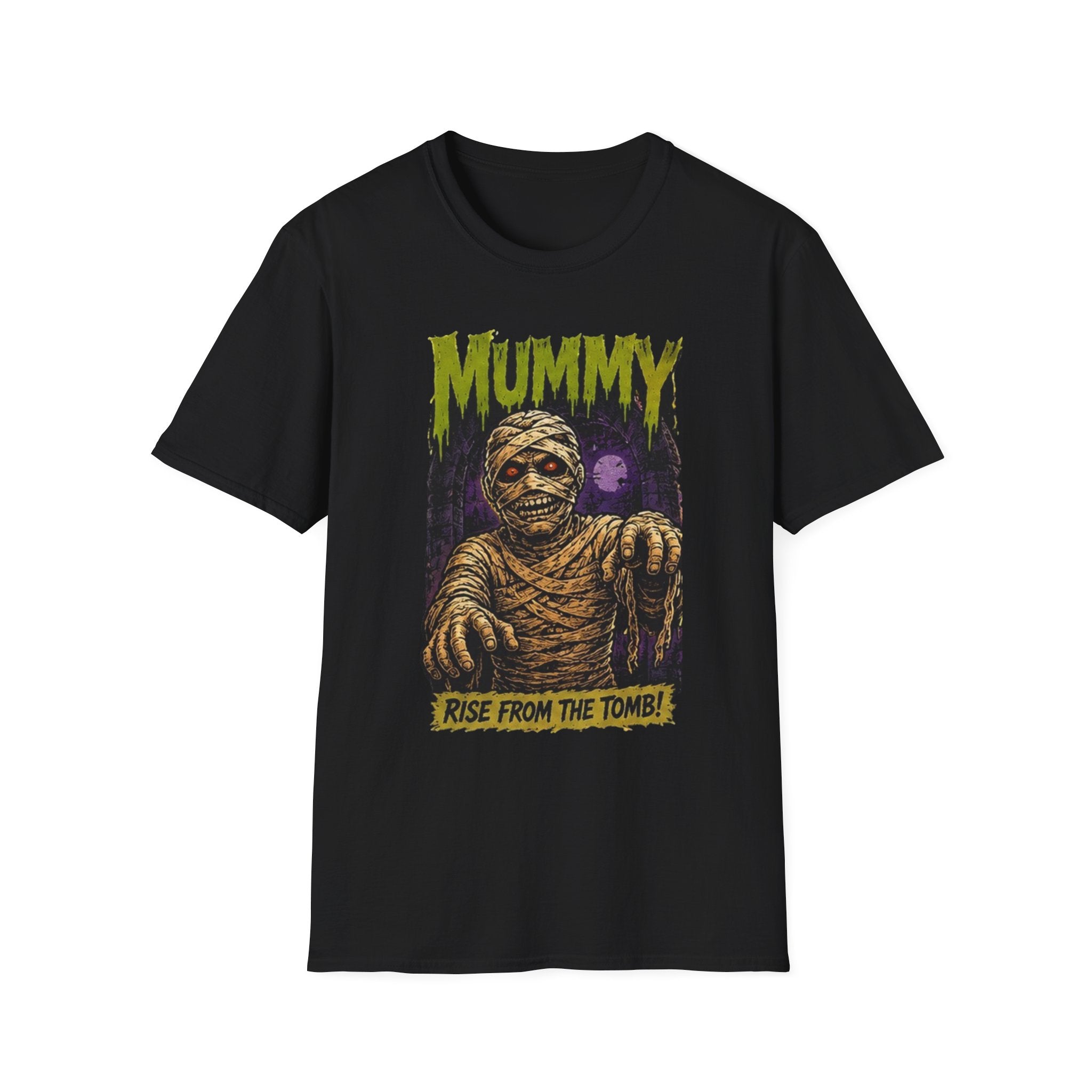 Mummy Graphic T-Shirt — “Rise From The Tomb” Retro Horror Tee