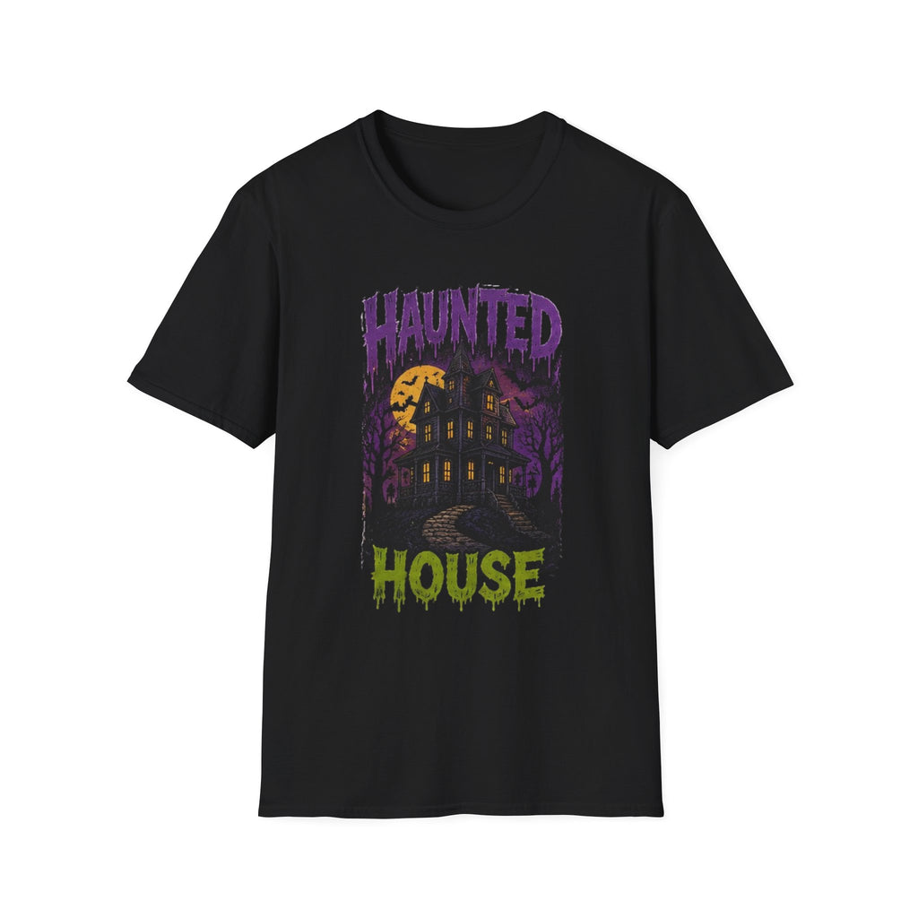 Haunted House T-Shirt — Spooky Halloween Graphic Tee