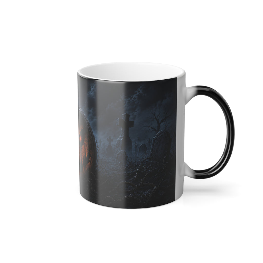 Halloween Color-Changing Mug — Glowing Jack-O'-Lantern (11 oz)