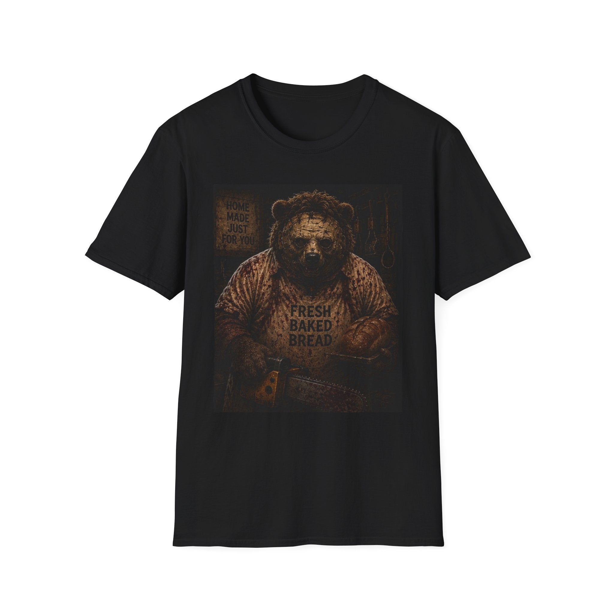 Bear Baker T‑Shirt — Vintage ‘Home Made Just For You’ Graphic